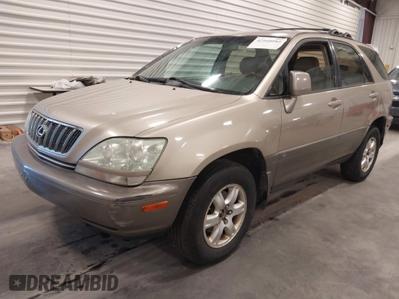 2002 Lexus RX 300 with VIN JTJHF10U720268702, listed as a IAAI auction lot 42160983 with 332,199 mi miles. Bid and sale history available at carsss.com. Image 2.