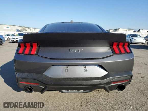 2024 Ford Mustang GT with VIN 1FA6P8CF2R5411295, listed as a Copart auction lot 43099885 with 12,307 mi miles and Salvage Title. Bid and sale history available at DreamBid. Image 6.