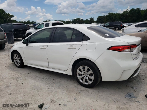 2020 Toyota Corolla LE with VIN JTDEPRAE1LJ104849, listed as a Copart auction lot 60614074 with 83,042 mi miles and Salvage Title. Bid and sale history available at carsss.com. Image 2.