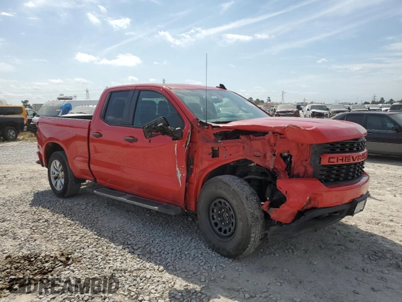 2021 Chevrolet Silverado 1500 Custom with VIN 1GCRWBEK2MZ296829, listed as a Copart auction lot 52145575 with 96,109 mi miles and Salvage Title. Bid and sale history available at DreamBid. Image 4.