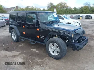 2017 Jeep Wrangler Unlimited Sport with VIN 1C4BJWDG8HL683432, listed as a IAAI auction lot 42183240 with 144,925 mi miles and . Bid and sale history available at DreamBid. Image 1.