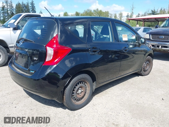 2015 Nissan Note SV with VIN 3N1CE2CP0FL409858, listed as a IAAI auction lot 42159578 with 133,505 mi miles and . Bid and sale history available at DreamBid. Image 4.