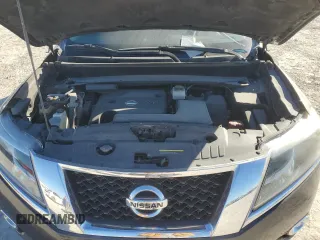 2016 Nissan Pathfinder Platinum with VIN 5N1AR2MN3GC605968, listed as a Copart auction lot 81529274 with 82,770 mi miles and Salvage Title. Bid and sale history available at carsss.com. Image 12.