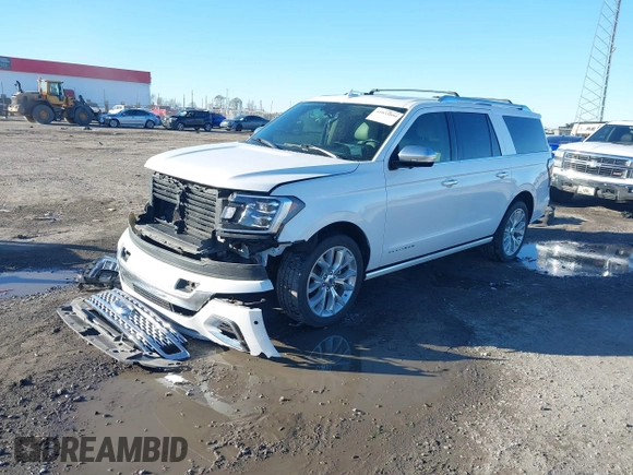 2019 Ford Expedition Max Platinum with VIN 1FMJK1MT4KEA53312, listed as a IAAI auction lot 41035899 with 87,484 mi miles and . Bid and sale history available at DreamBid. Image 2.