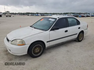 1998 Honda Civic LX with VIN 2HGEJ6679WH616893, listed as a Copart auction lot 47879215 with 168,959 mi miles and Clean Title. Bid and sale history available at carsss.com. Image 1.