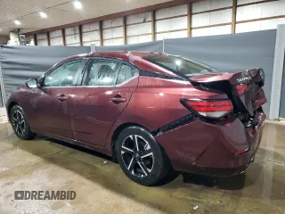 2025 Nissan Sentra SV with VIN 3N1AB8CV9SY302015, listed as a Copart auction lot 56039085 with 6,493 mi miles and Clean Title. Bid and sale history available at DreamBid. Image 2.