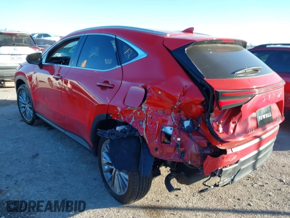 2025 Lexus NX 350 Luxury with VIN 2T2HGCEZ4SC065851, listed as a IAAI auction lot 41063792 with 1,061 mi miles and . Bid and sale history available at DreamBid. Image 3.