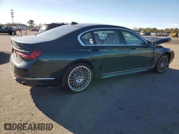 2022 BMW 7 Series with VIN WBA7U2C11NCJ22940, listed as a Copart auction lot 87848125 with 37,023 mi miles and Salvage title. Bid and sale history available at DreamBid. Image 3.