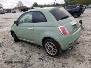 2015 FIAT 500 Pop with VIN 3C3CFFAR4FT609880, listed as a Copart auction lot 50379645 with 156,246 mi miles and Salvage Title. Bid and sale history available at carsss.com. Image 2.