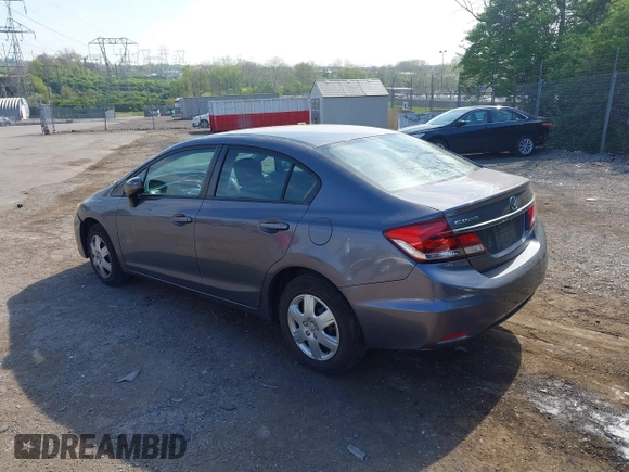 2014 Honda Civic LX with VIN 19XFB2F55EE234183, listed as a IAAI auction lot 42094263 with 148,728 mi miles. Bid and sale history available at carsss.com. Image 3.