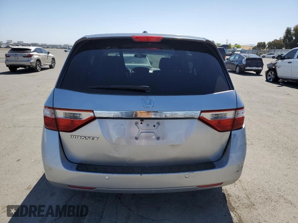 2011 Honda Odyssey EX-L with VIN 5FNRL5H64BB022124, listed as a Copart auction lot 55444745 with 150,843 mi miles and Salvage Title. Bid and sale history available at DreamBid. Image 6.