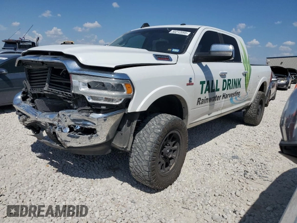 2019 Ram 2500 Laramie z VIN 3C6UR5NL2KG593602, wystawiony jako Copart lot #50212095 z przebiegiem 123 811 mil mil oraz Szkoda całkowita • Salvage title. Historia ofert i sprzedaży dostępna na DreamBid. Obrazek 1.