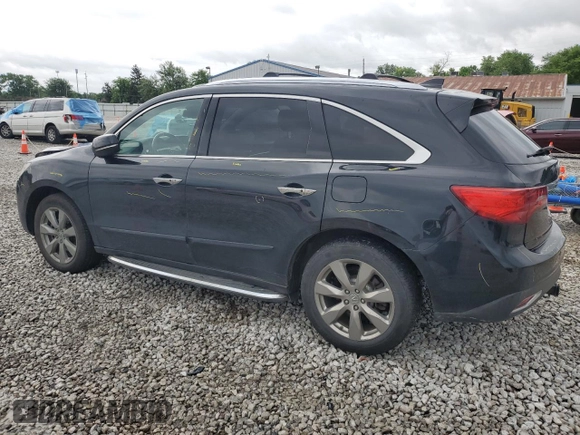 2014 Acura MDX Advance with VIN 5FRYD4H81EB017079, listed as a Copart auction lot 59939905 with 189,441 mi miles and Salvage title. Bid and sale history available at DreamBid. Image 2.