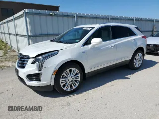2017 Cadillac XT5 Premium Luxury AWD with VIN 1GYKNERSXHZ215754, listed as a Copart auction lot 61380075 with 74,880 mi miles and Salvage title. Bid and sale history available at DreamBid. Image 1.