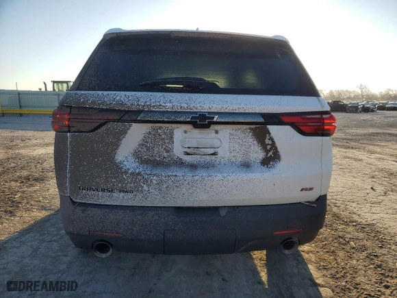 2023 Chevrolet Traverse RS with VIN 1GNEVJKW4PJ188743, listed as a Copart auction lot 48195025 with 148,014 mi miles and Salvage Title. Bid and sale history available at carsss.com. Image 6.
