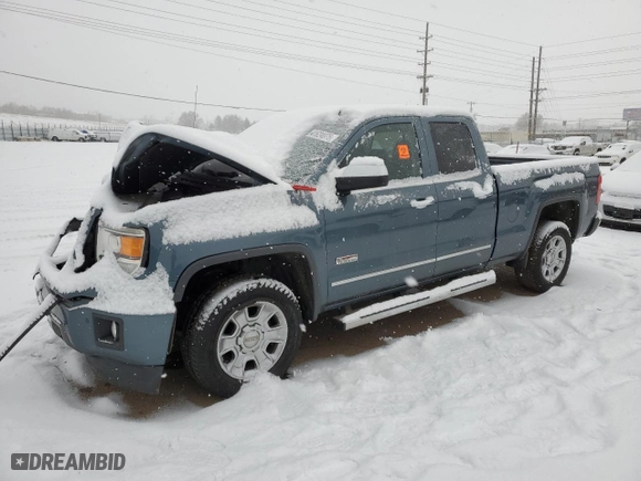 2014 GMC Sierra 1500 SLT with VIN 1GTV2VEC2EZ118358, listed as a Copart auction lot 41624075 with 0 mi miles and Salvage Title. Bid and sale history available at carsss.com. Image 1.
