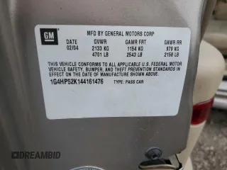 2004 Buick LeSabre Custom with VIN 1G4HP52K144161476, listed as a Copart auction lot 45988415 with Not Provided miles and Non Repairable. Bid and sale history available at carsss.com. Image 12.