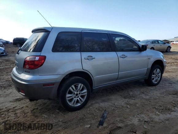 2005 Mitsubishi Outlander LS with VIN JA4LX31F35U025160, listed as a Copart auction lot 43377345 with 185,203 mi miles and Salvage Title. Bid and sale history available at carsss.com. Image 3.