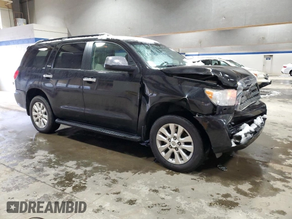 2015 Toyota Sequoia Platinum with VIN 5TDDY5G15FS117536, listed as a Copart auction lot 86520254 with 180,553 mi miles and Salvage Title. Bid and sale history available at carsss.com. Image 4.
