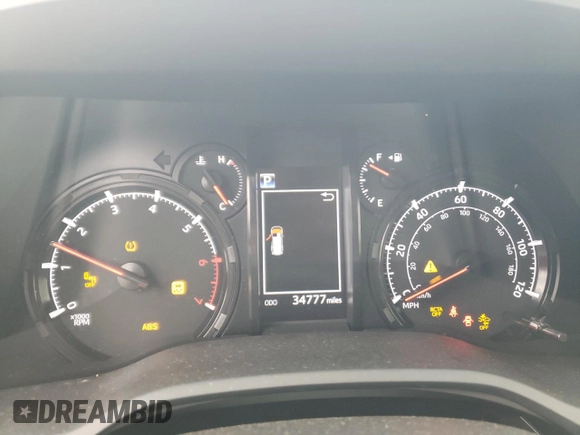 2023 Toyota 4Runner SR5 with VIN JTEEU5JR7P5297006, listed as a Copart auction lot 53828885 with 34,777 mi miles and Salvage title. Bid and sale history available at DreamBid. Image 9.