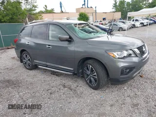 2018 Nissan Pathfinder SL z VIN 5N1DR2MM5JC649353, wystawiony jako IAAI lot #42345208 z przebiegiem 41 316 mil mil oraz . Historia ofert i sprzedaży dostępna na DreamBid. Obrazek 1.