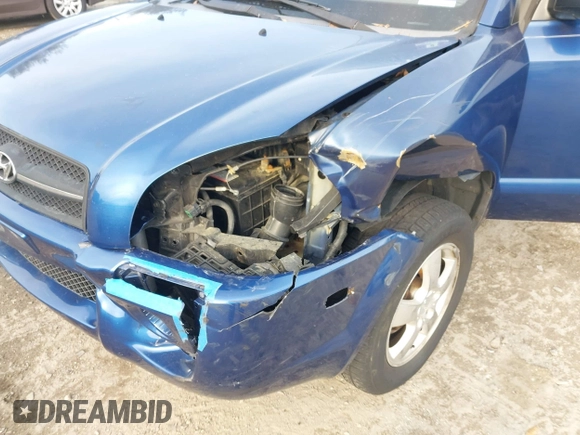 2007 Hyundai Tucson GLS with VIN KM8JM12B77U617990, listed as a IAAI auction lot 41300579 with 167,789 mi miles. Bid and sale history available at carsss.com. Image 6.