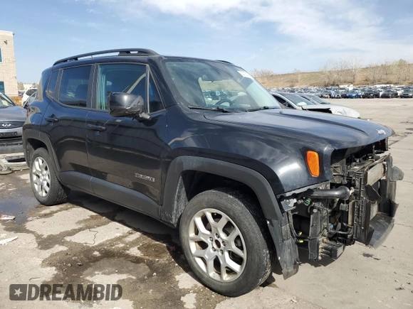 2017 Jeep Renegade Altitude with VIN ZACCJBBB2HPE73571, listed as a Copart auction lot 52118875 with 137,101 mi miles and Salvage title. Bid and sale history available at DreamBid. Image 4.