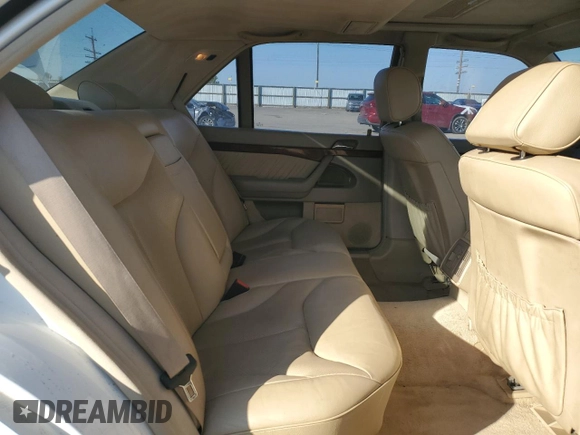 1998 Mercedes-Benz S-Class with VIN WDBGA43G6WA393788, listed as a Copart auction lot 54447505 with 145,142 mi miles and Clean Title. Bid and sale history available at carsss.com. Image 10.