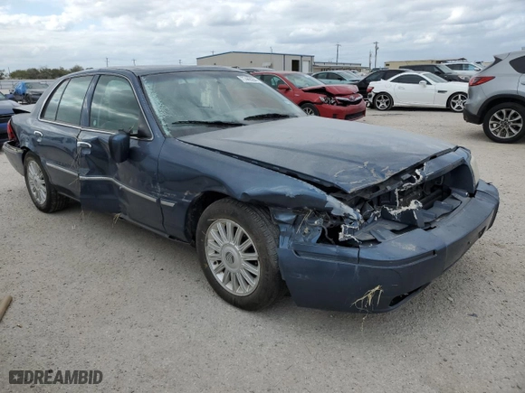 2011 Mercury Grand Marquis LS with VIN 2MEBM7FV1BX605981, listed as a Copart auction lot 77442284 with 108,402 mi miles and Salvage Title. Bid and sale history available at carsss.com. Image 4.
