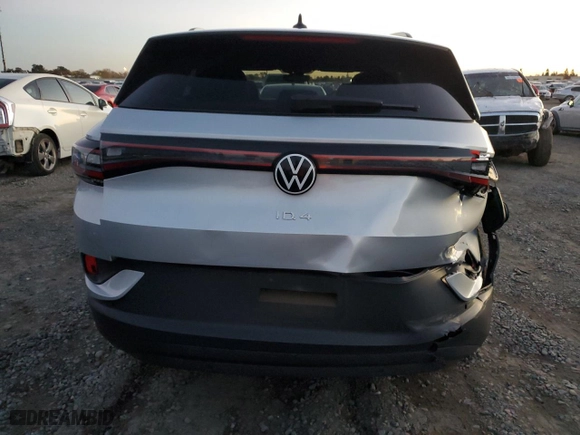 2021 Volkswagen ID.4 Pro with VIN WVGRMPE2XMP022238, listed as a Copart auction lot 82489704 with 72,408 mi miles and Salvage Title. Bid and sale history available at carsss.com. Image 6.