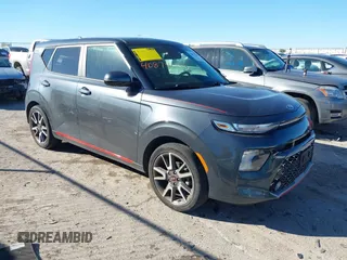 2021 Kia Soul GT-Line with VIN KNDJ63AU0M7779550, listed as a IAAI auction lot 40874309 with 38,103 mi miles and . Bid and sale history available at DreamBid. Image 1.