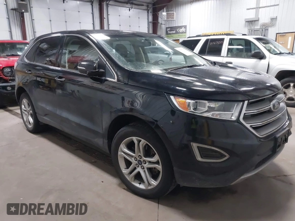2018 Ford Edge Titanium with VIN 2FMPK4K82JBC14583, listed as a IAAI auction lot 41507385 with 86,193 mi miles. Bid and sale history available at carsss.com. Image 1.