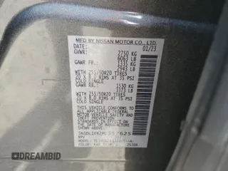 2023 Infiniti QX60 Luxe with VIN 5N1DL1FR2PC357625, listed as a Copart auction lot 61527115 with 50,177 mi miles and Salvage title. Bid and sale history available at DreamBid. Image 13.