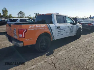 2017 Ford F-150 XL with VIN 1FTEW1C86HKD45951, listed as a Copart auction lot 52581795 with 191,663 mi miles and Clean title. Bid and sale history available at DreamBid. Image 3.