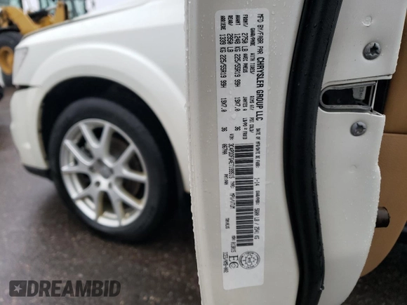 2014 Dodge Journey R/T z VIN 3C4PDDFG4ET199515, wystawiony jako Copart lot #86354504 z przebiegiem 128 888 mil mil oraz Szkoda całkowita • Salvage title. Historia ofert i sprzedaży dostępna na DreamBid. Obrazek 13.