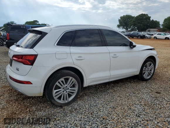 2018 Audi Q5 Premium Plus with VIN WA1BNAFY5J2106151, listed as a Copart auction lot 56980425 with 99,039 mi miles and Salvage title. Bid and sale history available at DreamBid. Image 3.
