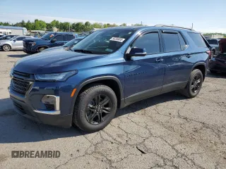 2023 Chevrolet Traverse LT with VIN 1GNEVHKW7PJ148536, listed as a Copart auction lot 56295005 with 30,949 mi miles and Salvage title. Bid and sale history available at DreamBid. Image 1.