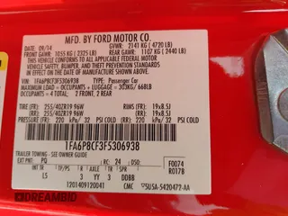 2015 Ford Mustang GT with VIN 1FA6P8CF3F5306938, listed as a IAAI auction lot 41624713 with 112,161 mi miles and . Bid and sale history available at carsss.com. Image 9.