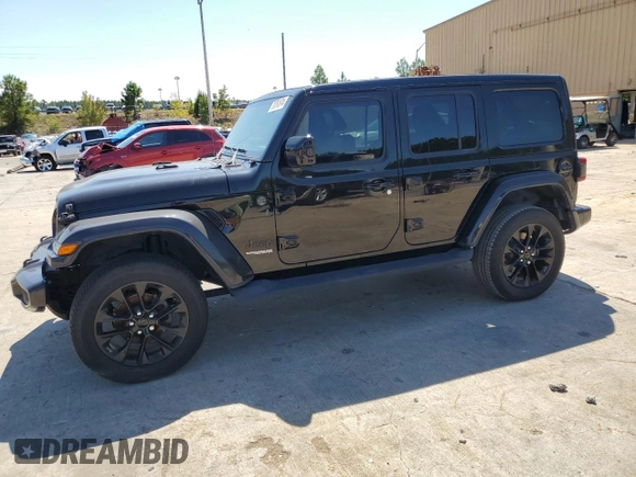 2020 Jeep Wrangler Unlimited Sahara Altitude with VIN 1C4HJXEG3LW321854, listed as a Copart auction lot 70761874 with Not provided miles and Clean title. Bid and sale history available at DreamBid. Image 1.