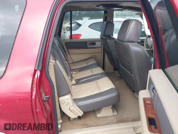 2007 Ford Expedition Max Eddie Bauer с VIN 1FMFK175X7LA33460, выставлен на аукционе IAAI как лот 41965513 с пробегом 260 723 миль миль и . История ставок и продаж доступна на DreamBid. Изображение 8.