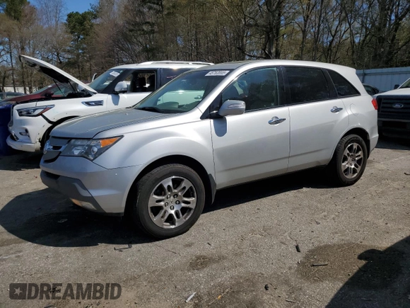 2009 Acura MDX Tech Pkg with VIN 2HNYD28629H529092, listed as a Copart auction lot 48763555 with 219,043 mi miles and Salvage Title. Bid and sale history available at carsss.com. Image 1.