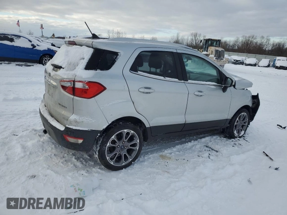 2019 Ford EcoSport Titanium with VIN MAJ3S2KE2KC268213, listed as a Copart auction lot 88722635 with 88,449 mi miles and Salvage Title. Bid and sale history available at DreamBid. Image 3.