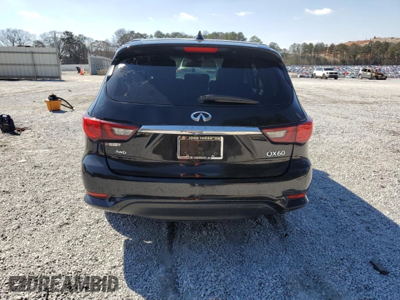 2020 Infiniti QX60 Pure with VIN 5N1DL0MM5LC530940, listed as a Copart auction lot 46143215 with 178,833 mi miles and Clean title. Bid and sale history available at DreamBid. Image 6.