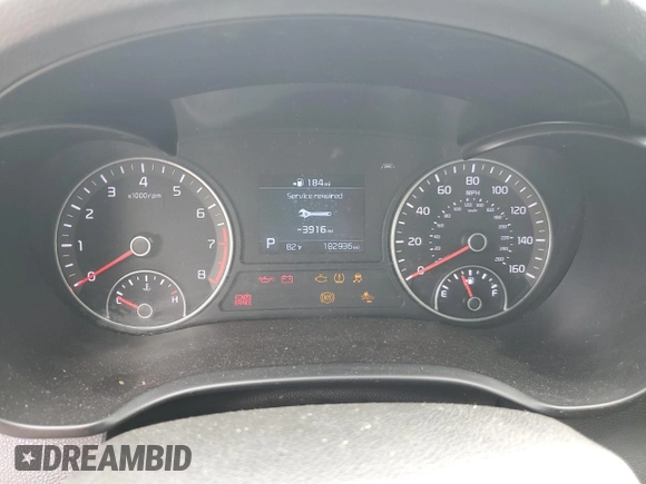 2019 Kia Optima S with VIN 5XXGT4L32KG282629, listed as a Copart auction lot 54585585 with 182,936 mi miles and Clean Title. Bid and sale history available at carsss.com. Image 9.