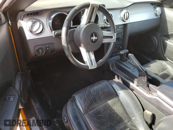 2007 Ford Mustang Deluxe with VIN 1ZVFT80N075259366, listed as a Copart auction lot 51644135 with Not Provided miles and Salvage Title. Bid and sale history available at carsss.com. Image 8.