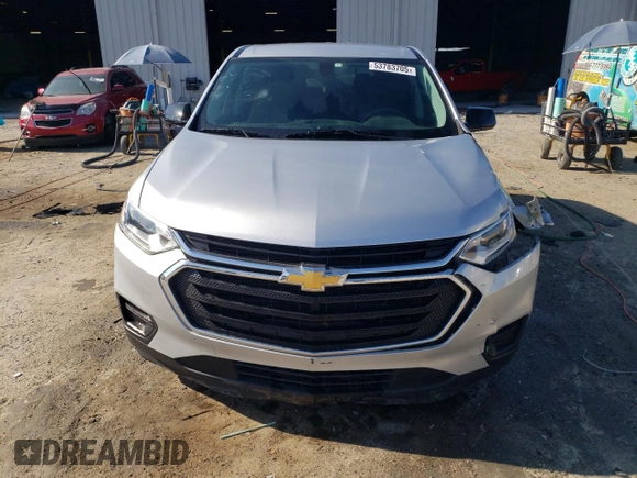 2019 Chevrolet Traverse LS z VIN 1GNERFKW6KJ269043, wystawiony jako Copart lot #53783705 z przebiegiem 98 910 mil mil oraz Nie do naprawy • Non repairable. Historia ofert i sprzedaży dostępna na DreamBid. Obrazek 5.