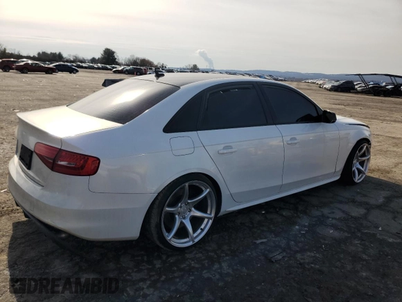2016 Audi S4 Premium Plus with VIN WAUBGAFL6GA008567, listed as a Copart auction lot 44140285 with 0 mi miles and Salvage Title. Bid and sale history available at carsss.com. Image 3.