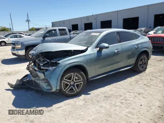 2025 Mercedes-Benz GLC with VIN W1NKJ4HB1SF340964, listed as a Copart auction lot 49317855 with 0 mi miles and Salvage Title. Bid and sale history available at carsss.com. Image 1.