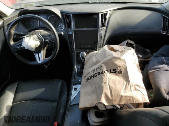 2020 Infiniti Q50 Pure with VIN JN1EV7AR0LM252893, listed as a Copart auction lot 45655065 with 70,771 mi miles and Salvage title. Bid and sale history available at DreamBid. Image 8.