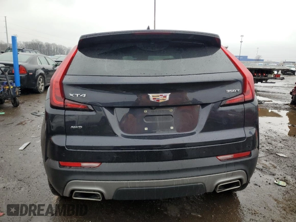 2023 Cadillac XT4 AWD Premium Luxury with VIN 1GYFZDR40PF101649, listed as a Copart auction lot 52585345 with Not provided miles and Clean title. Bid and sale history available at DreamBid. Image 6.